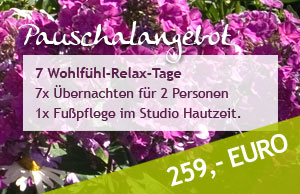 7 Wohlfühl-Relax-Tage für 269,- EURO